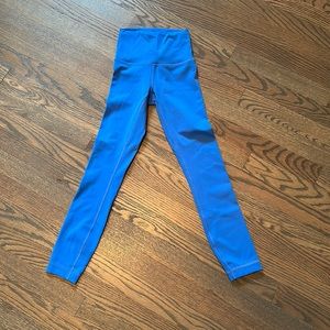 Lululemon 25 inch leggings size 0 blue wonder under